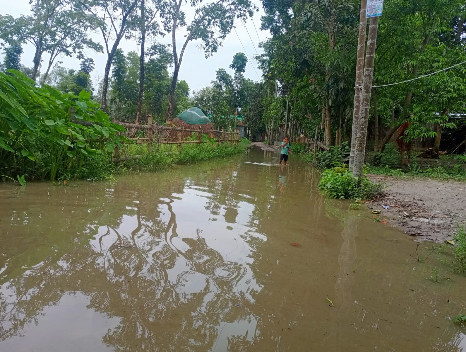 ধনবাড়ীতে ড্রেনেজ অব্যবস্থাপনা: খাসপাড়া সড়ক এখন জনগণের ‘মরণ ফাঁদ’