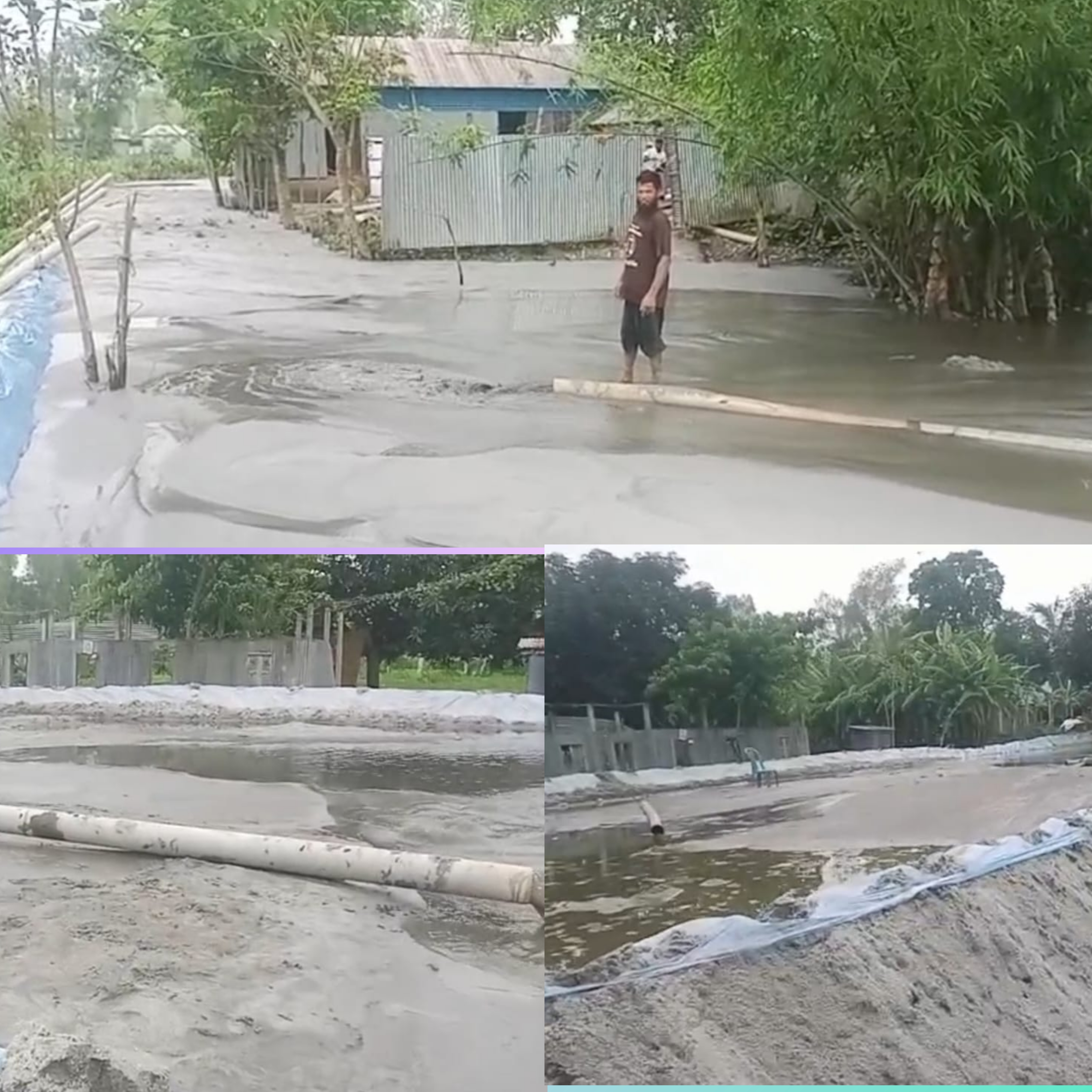 মাদারগঞ্জের প্রশাসনকে ম্যানেজ করে আশ্রয়ণ পুকুরে বালু উত্তোলন, দিনে-রাতে হাতিয়ে নিচ্ছে কোটি টাকা